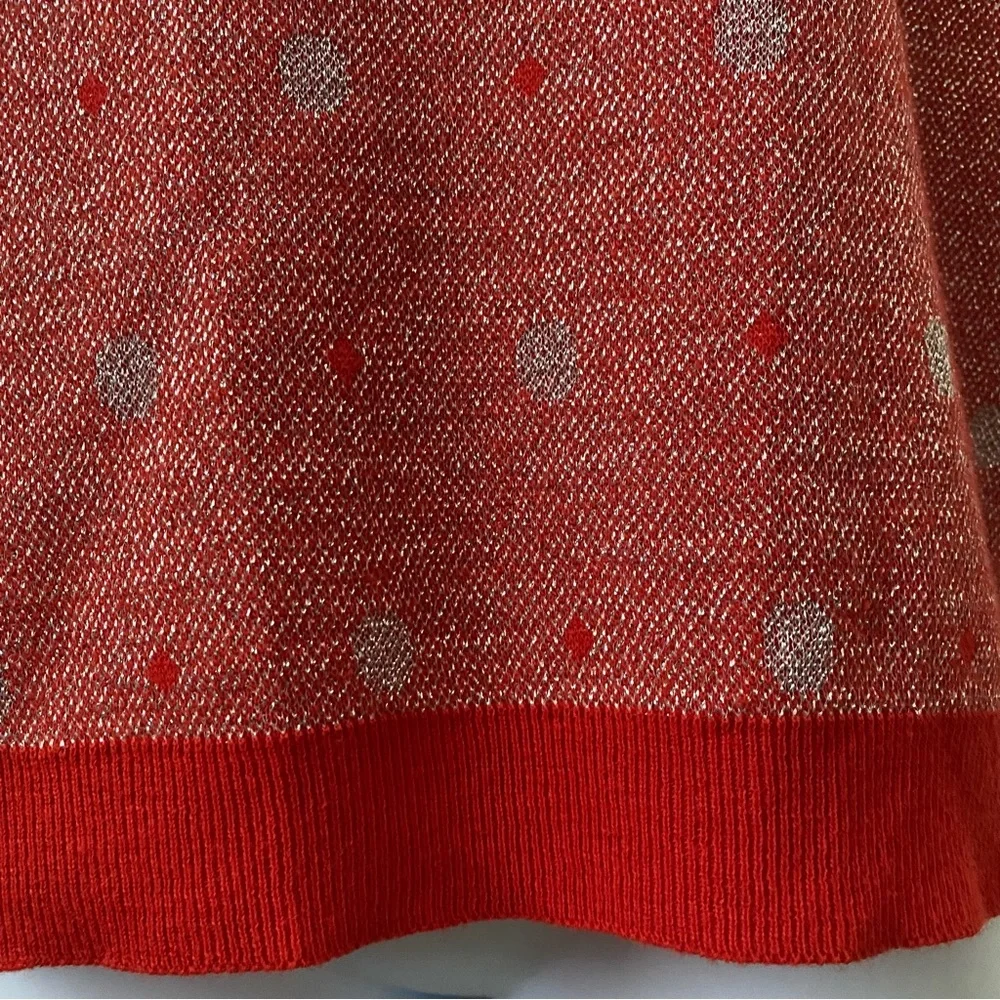 Red Polka Dot Knit Vest